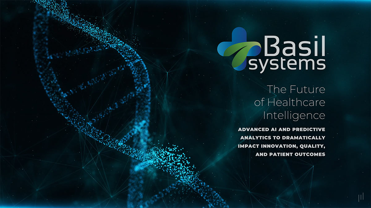 Basil Systems – Investor pitch deck showcasing innovative data-driven solutions for healthcare analytics and market intelligence.
