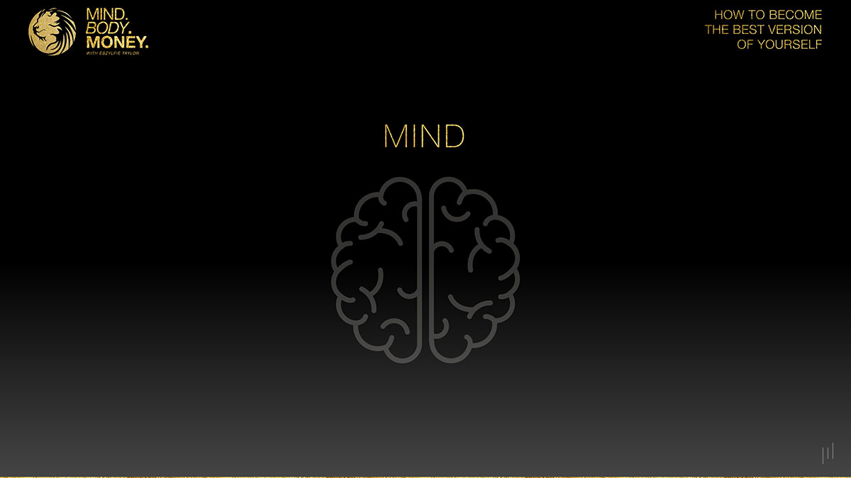 How to Become the Best Version of Yourself – Slide exploring mental resilience, clarity, and strategies for cognitive growth.