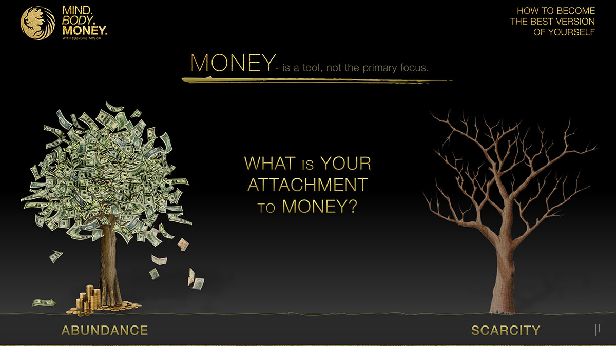 How to Become the Best Version of Yourself – Slide discussing financial strategies for stability and long-term success.