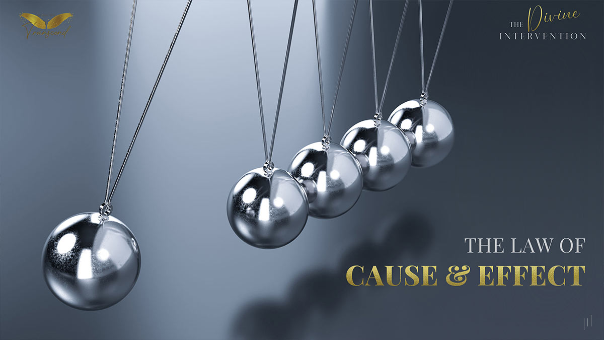 Divine Intervention – Slide exploring the fundamental principle of action and consequence in personal transformation.
