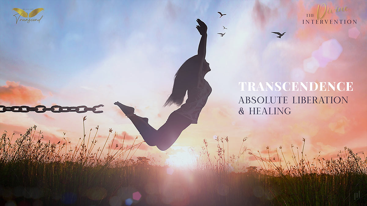 Divine Intervention – Slide highlighting the concept of transcendence and holistic healing.