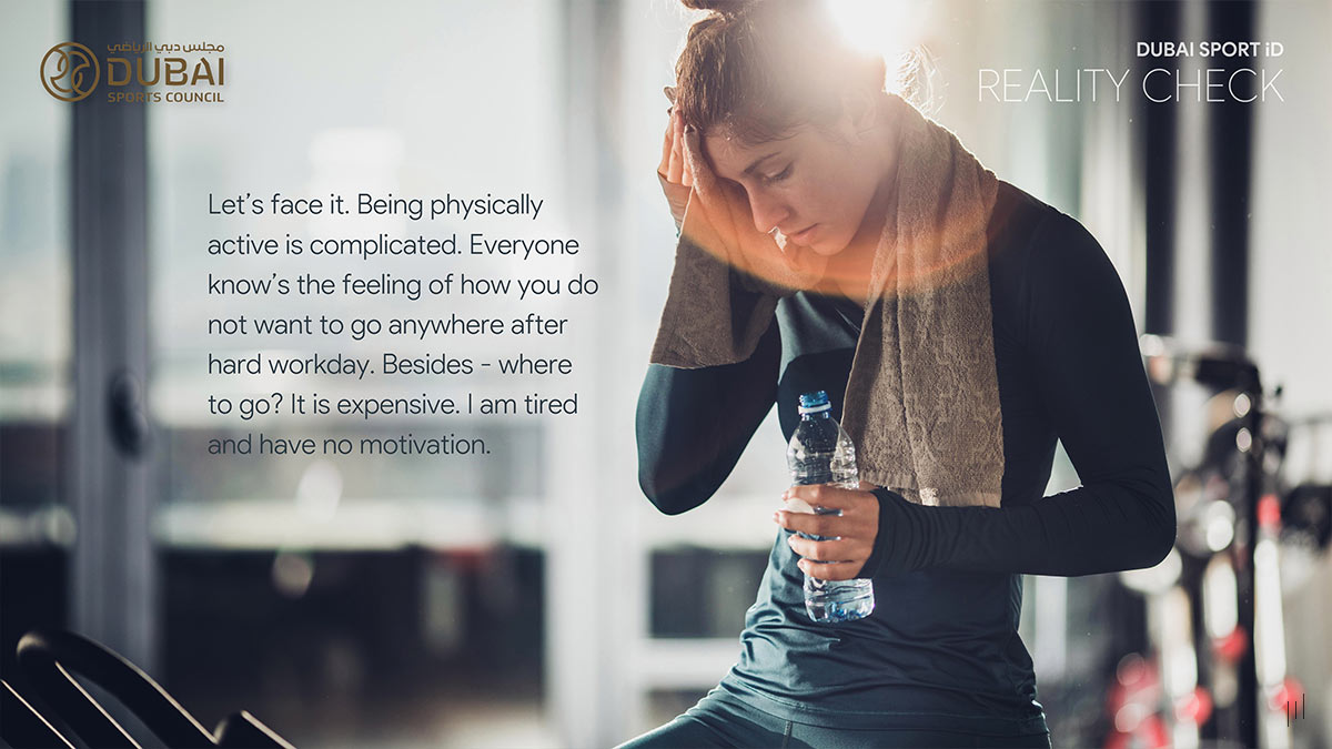 Dubai Sport iD Investor Pitch Deck – Slide presenting key industry challenges and the need for innovative fitness solutions.