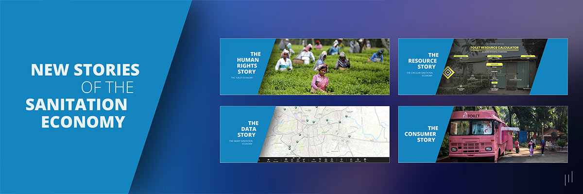 Global Sanitation Economy Summit 2019 – Slide showcasing success stories and innovative approaches in sanitation.