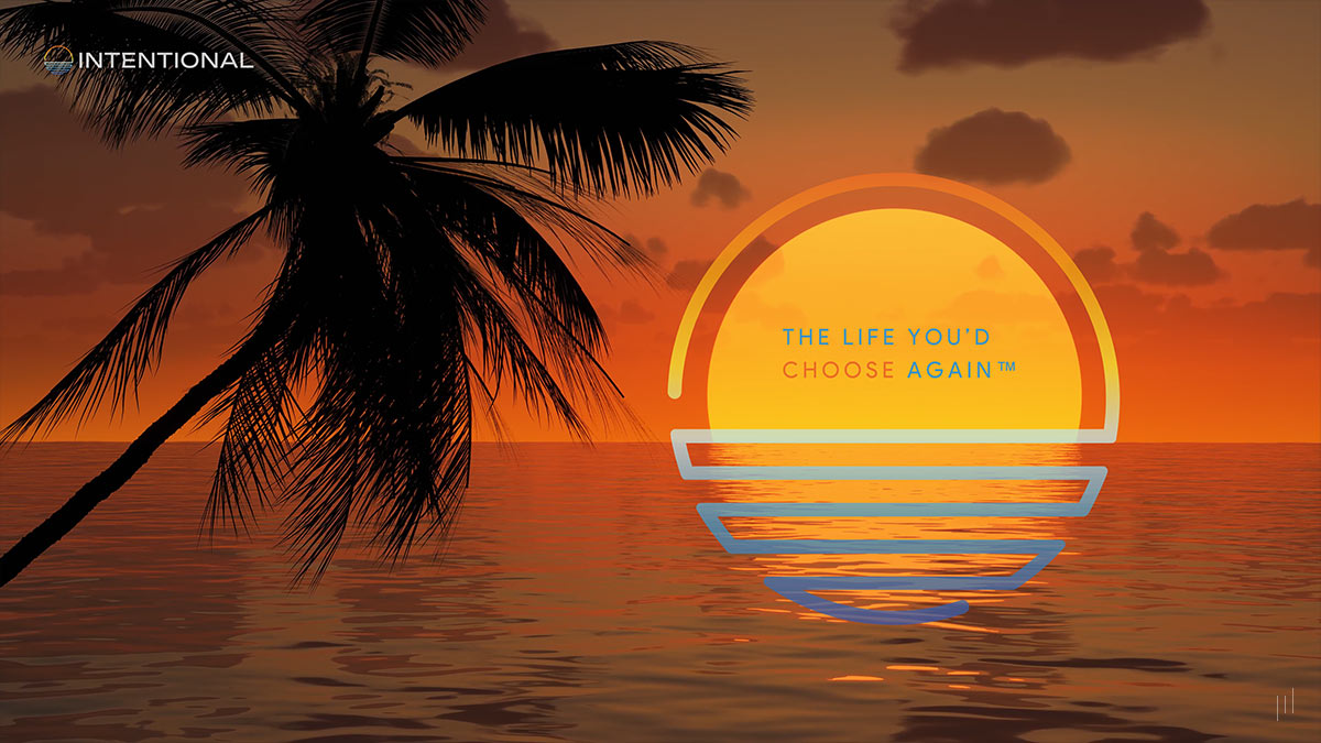 Intentional Design Walkthrough – Opening slide introducing the principles of intentional design with dynamic video elements.