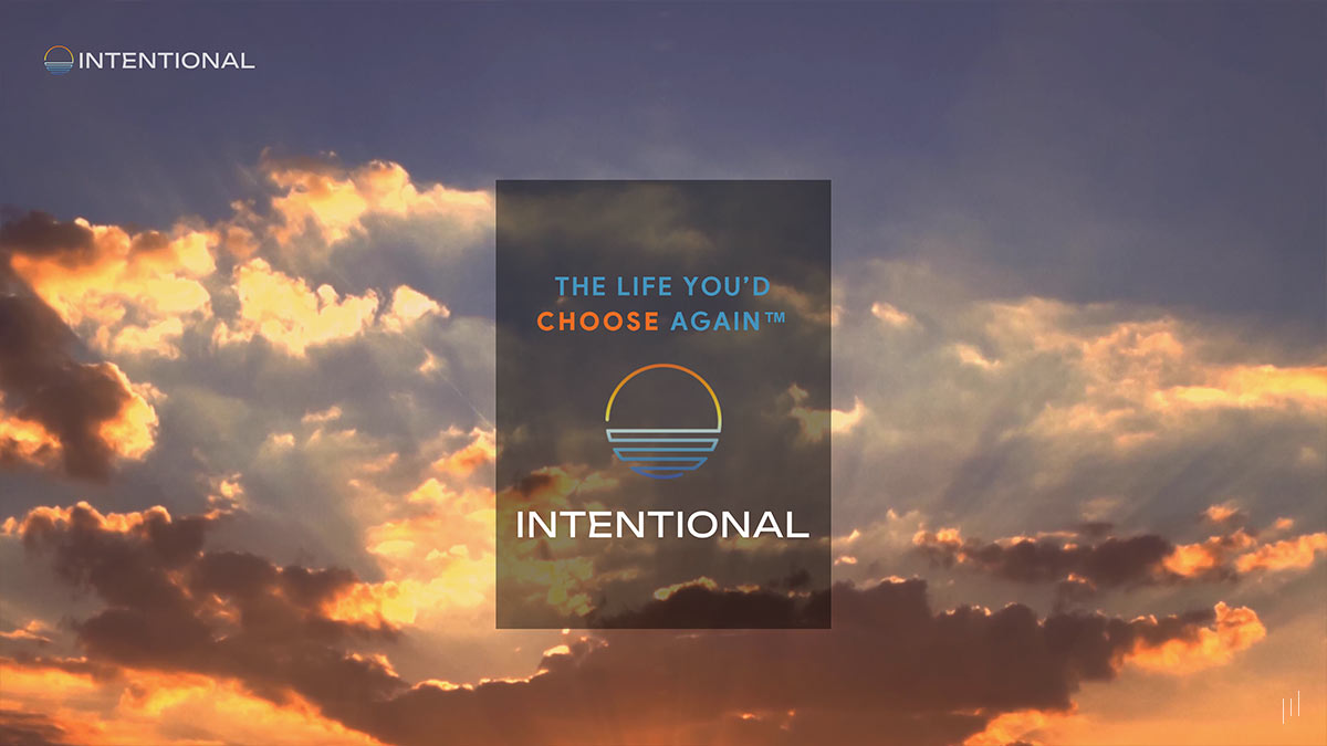 Intentional Design Walkthrough – Slide reinforcing brand identity and the overarching vision of Intentional, LLC.