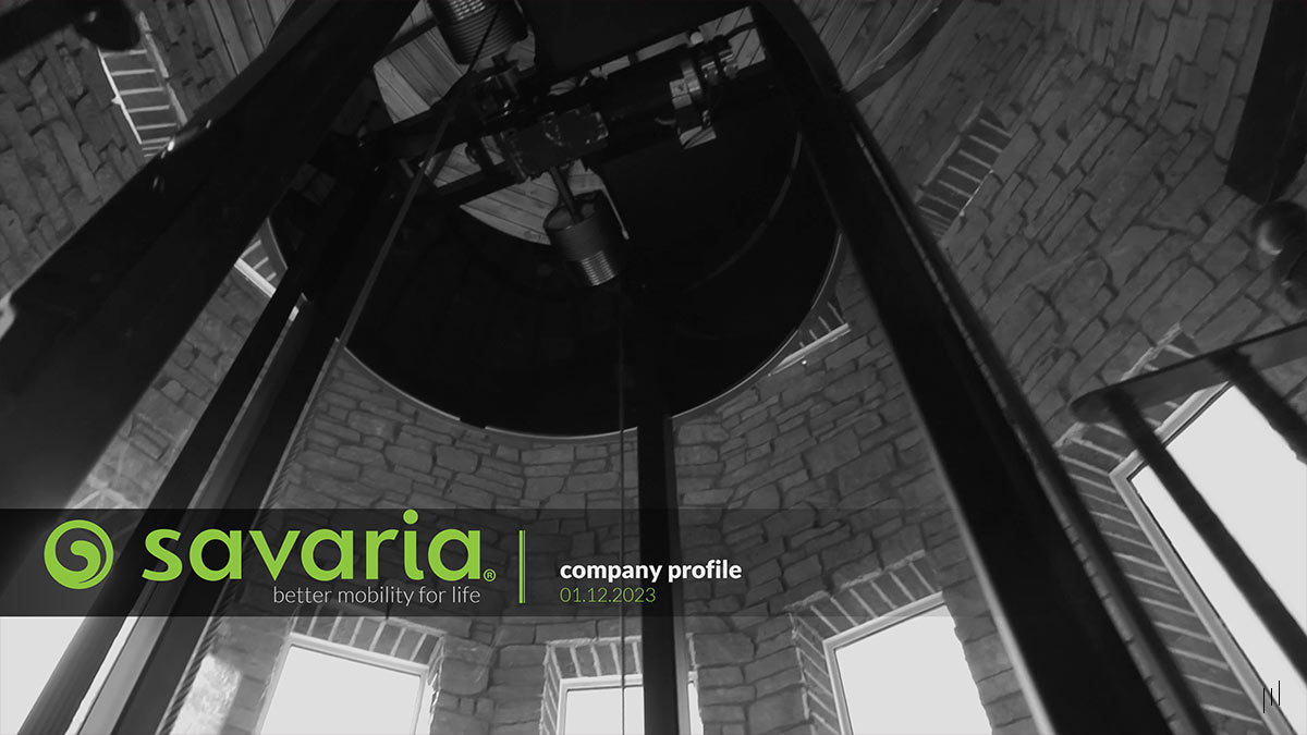 Savaria – Professional business and sales presentation showcasing company profile and strategic communication.